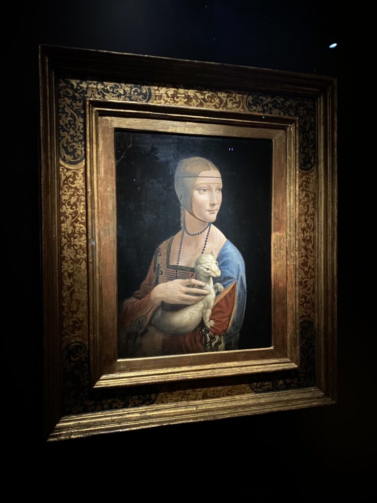 Photograph of Leonardo Da Vinci's Lady with an ermine