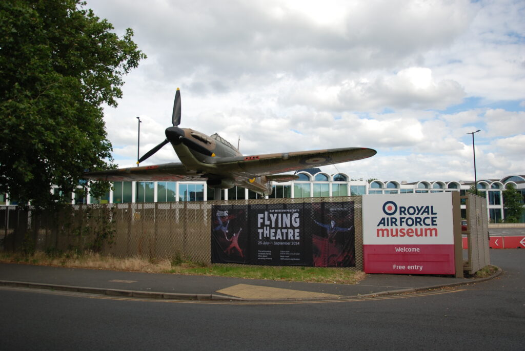 Exterior photograph of the Royal Airforce Museum.