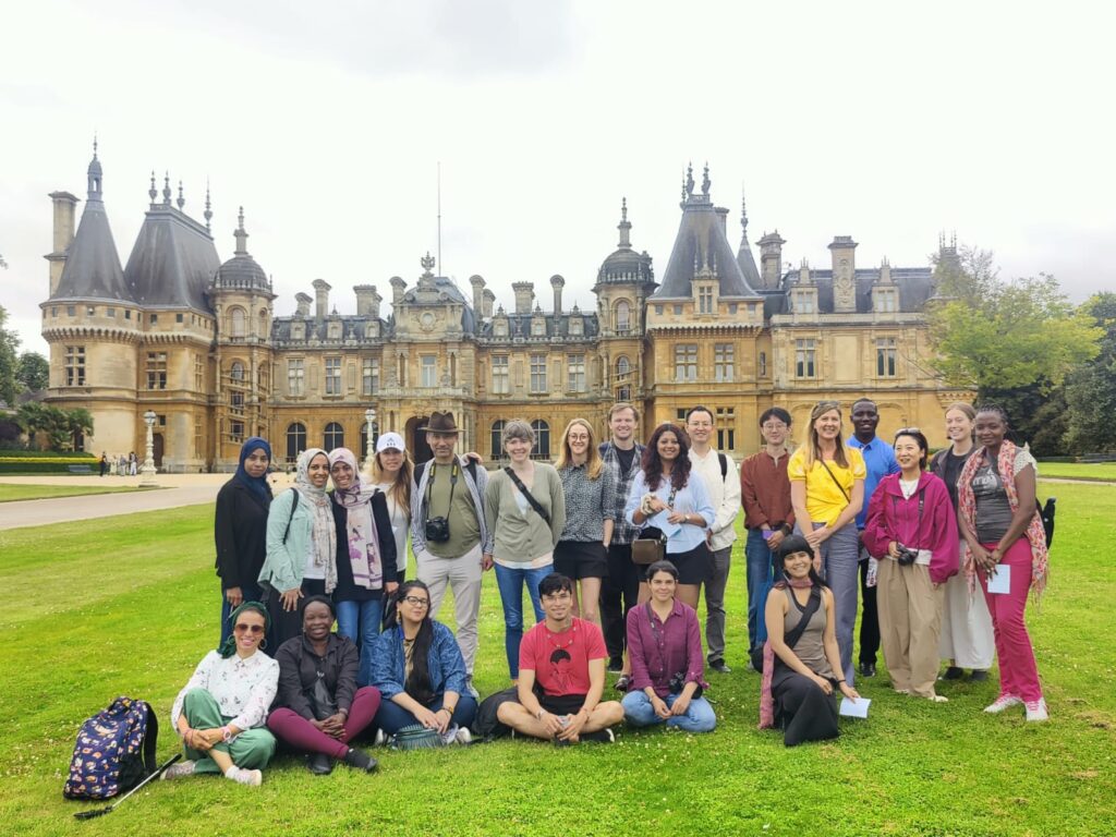 Group photo outside Waddesdon Manor