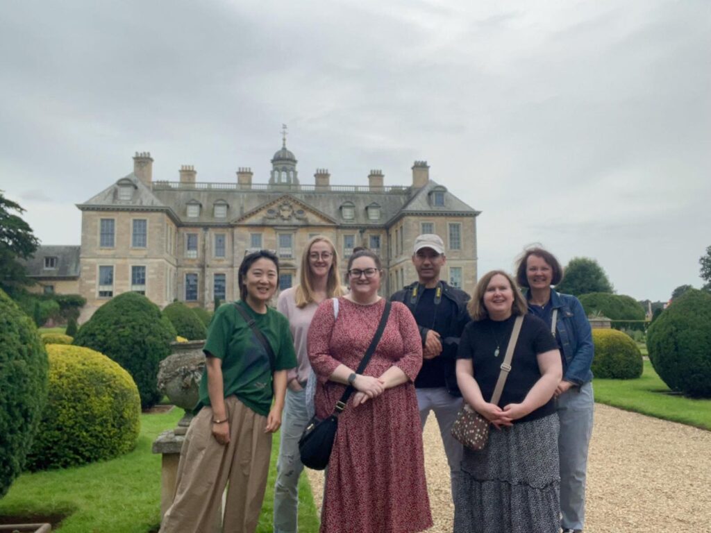 Group photo outside Belton House