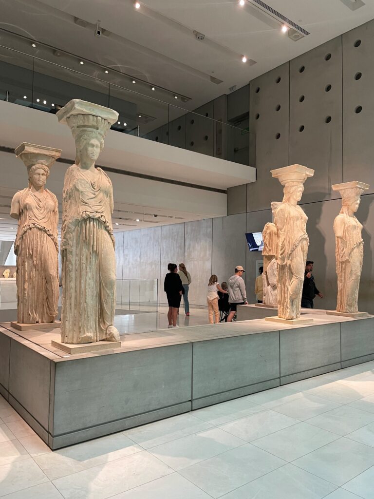 Photograph of the Caryatid scuptures.