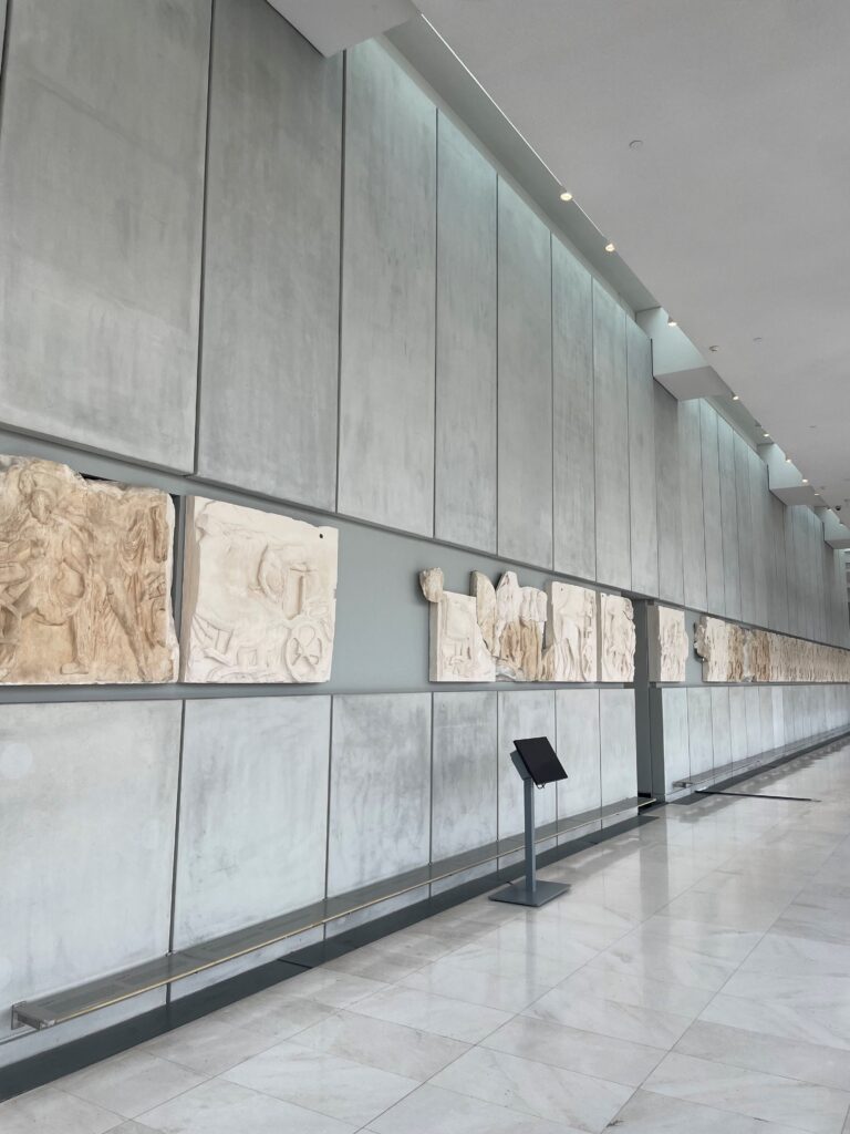 Photograph of the Parthenon frieze.