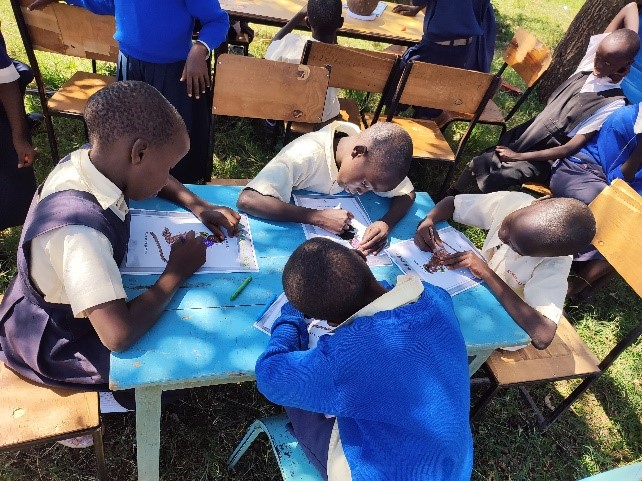 Children drawing