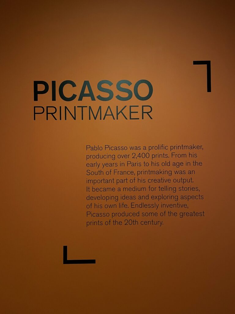 Photograph depicting the exhibition's introductory text