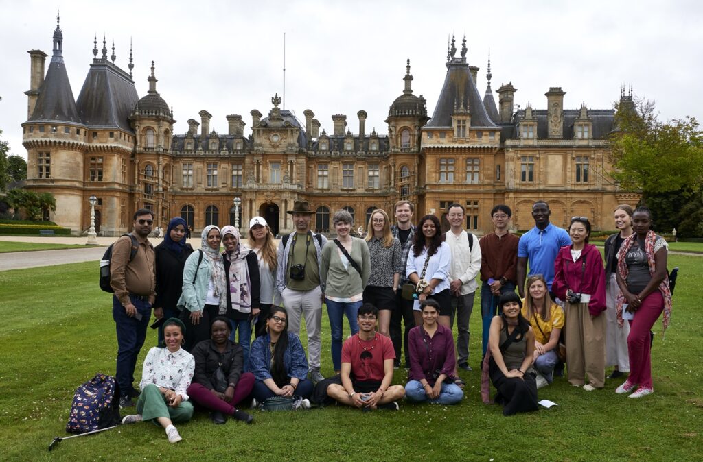 Group photo in front of Waddesdon Manor